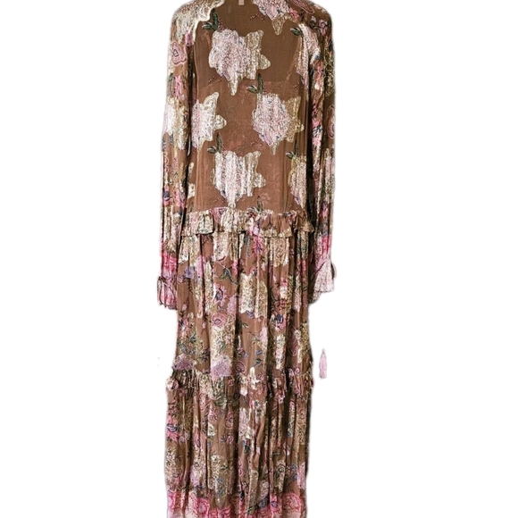Hemant and Nandita Brown and Pink Fara Kaftan Dress - Picture 8 of 17